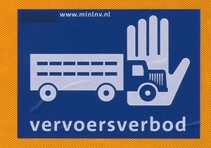 Vervoersverbod blijft mogelijk deze winter van kracht