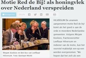 Motie 'Red de Bij'